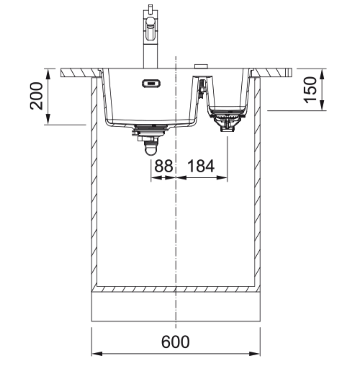 FRANKE MRG160LGL1 MARIS spoelbak FRANKE MRG160LGL1 MARIS spoelbak