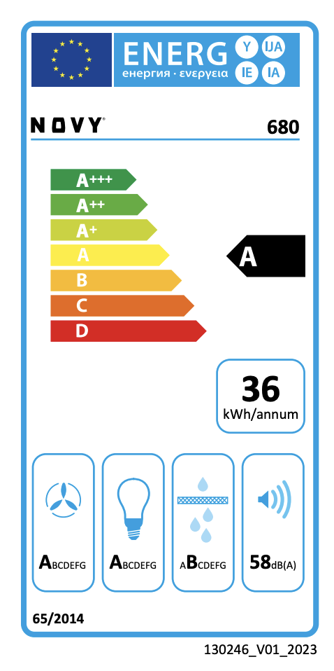 NOVY 680 Fusion telescopische dampkap - 60cm NOVY 680 Fusion telescopische dampkap - 60cm