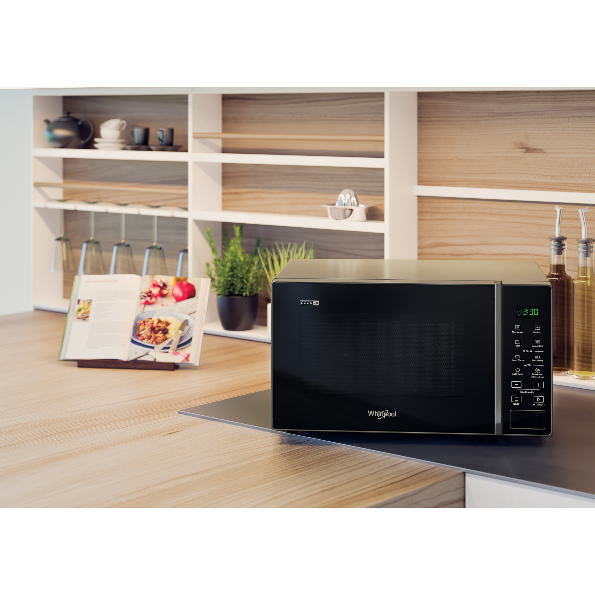 WHIRLPOOL MWP203SB vrijstaande microgolfoven met grill - 26cm