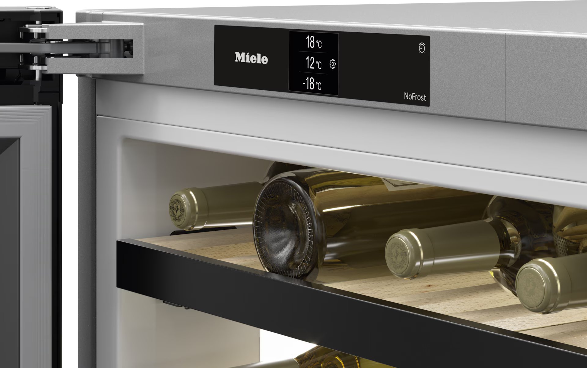 MIELE KWNS4784DEEDT/CS vrijstaande wijnklimaatkast