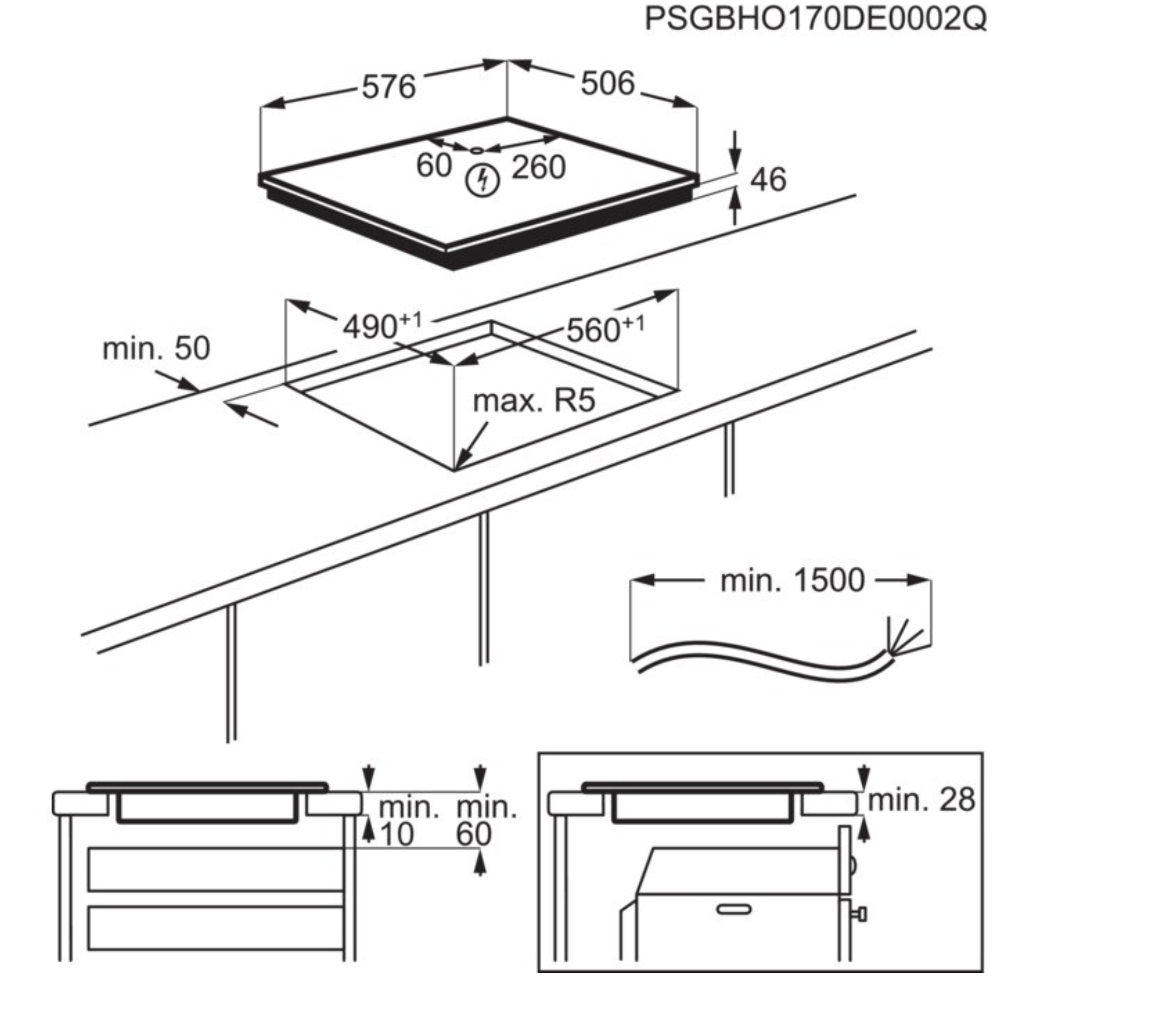ELECTROLUX LIT60433M 300 inductiekookplaat - 60cm ELECTROLUX LIT60433M 300 inductiekookplaat - 60cm