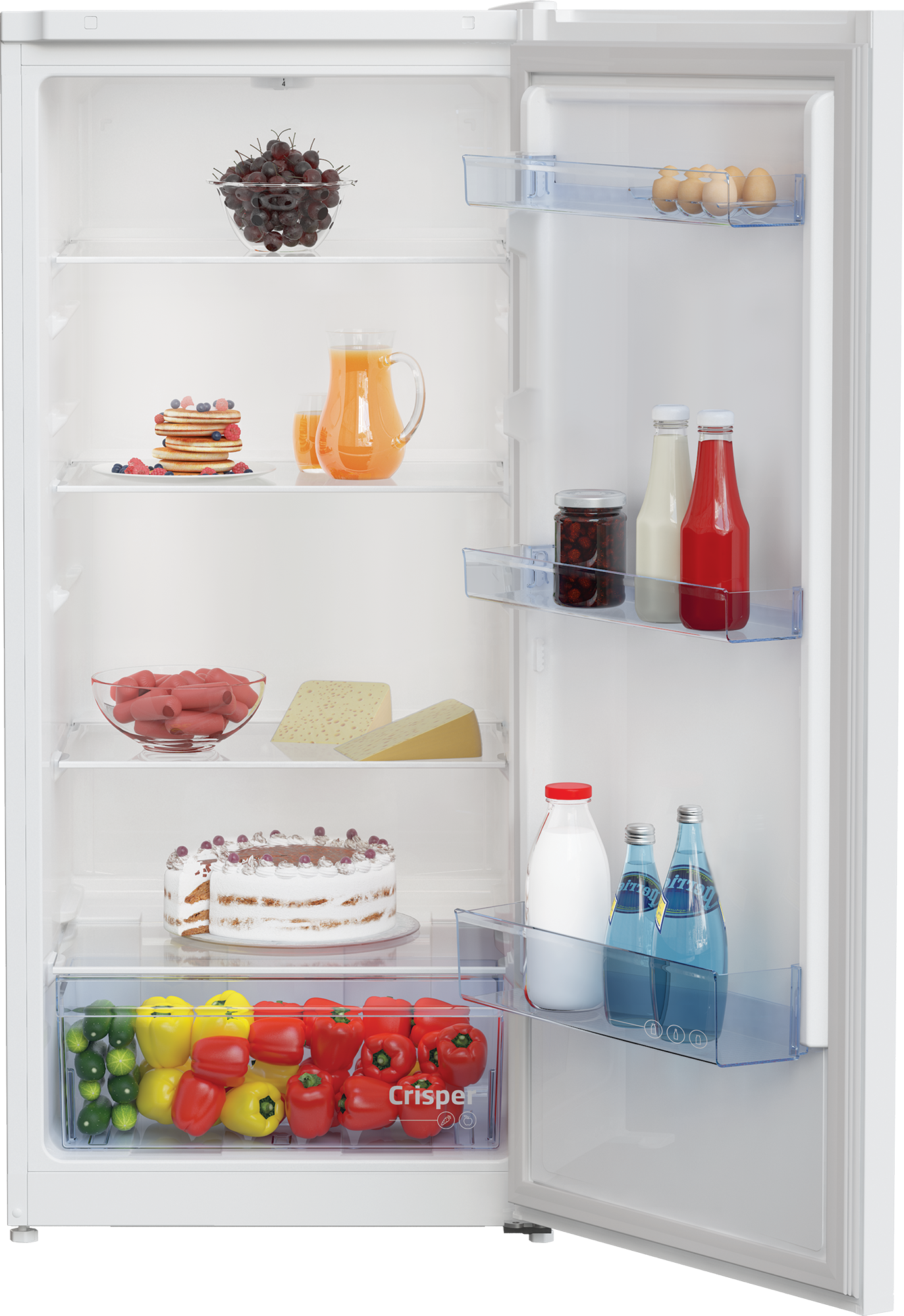 BEKO RSSA215K40WN vrijstaande koelkast zonder vriesvak - 123cm