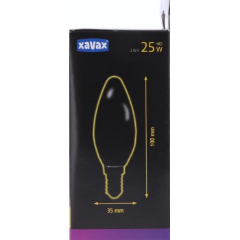 XAVAX 00112829 Xavax Led-gloeidraad, E14, 250lm vervangt 25W, kaarsgloeilamp, mat, warm wit