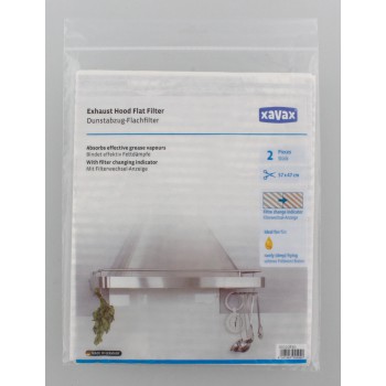 XAVAX 00110830 Vet-/koolstoffilter vr dampkap+indicatiefactor 2st XAVAX 00110830 Vet-/koolstoffilter vr dampkap+indicatiefactor 2st
