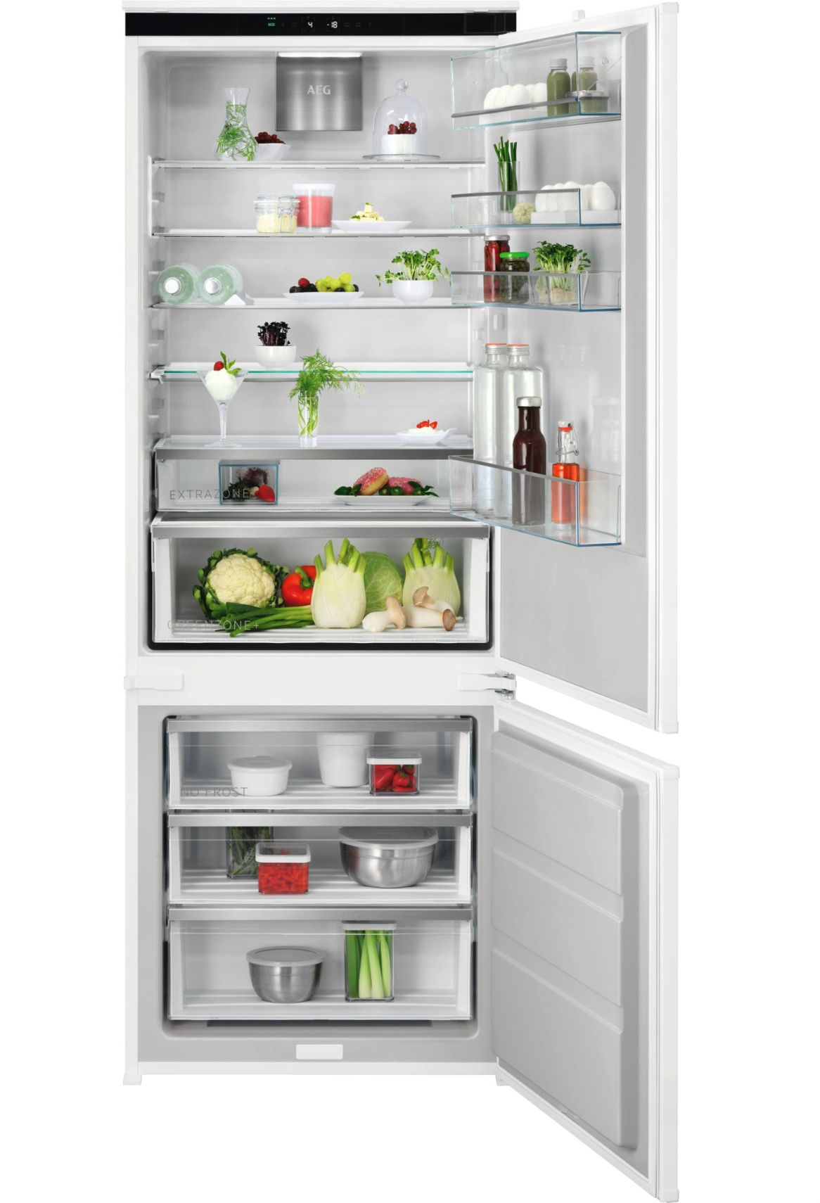 AEG NSC7P751CS 7000 koel-/vriescombinatie - 190cm AEG NSC7P751CS 7000 koel-/vriescombinatie - 190cm