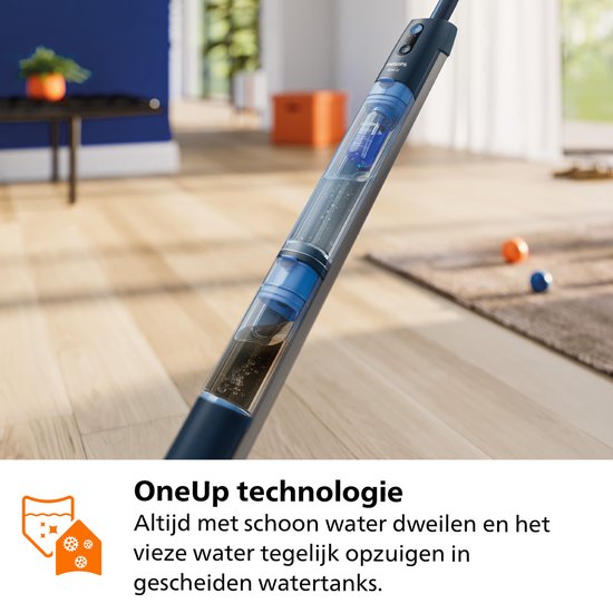 PHILIPS XV5113/01

 OneUp Elektrische Dweil 5000 series - Dweilsysteem - Vloerreiniger - Vuil water opzuigen - 2 standen - 70min dweilen - Geen emmer nodig