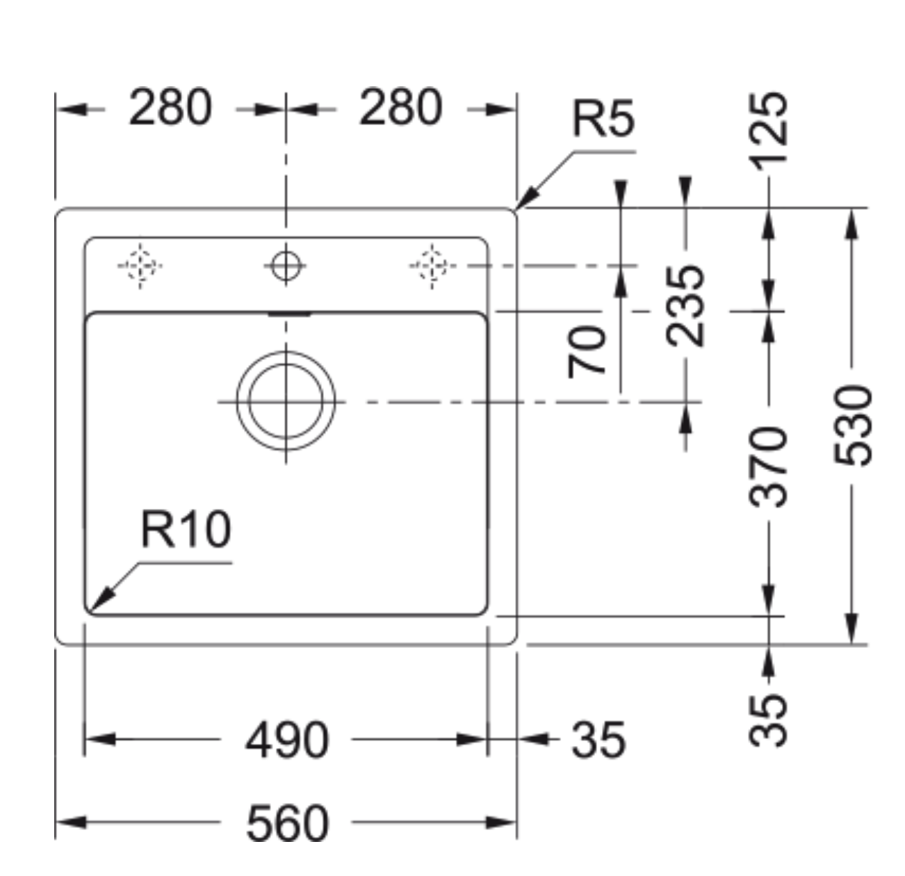 FRANKE SID610490PW1 SIRIUS spoelbak
