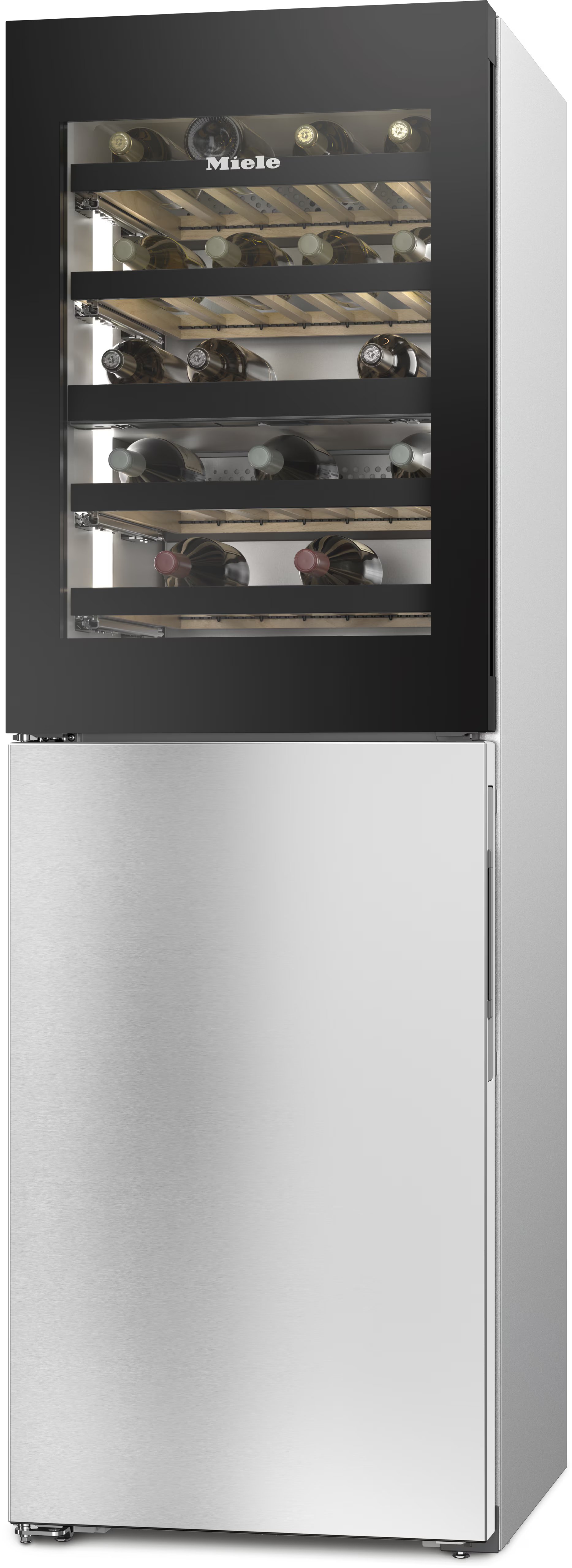 MIELE KWNS4784DEEDT/CS vrijstaande wijnklimaatkast