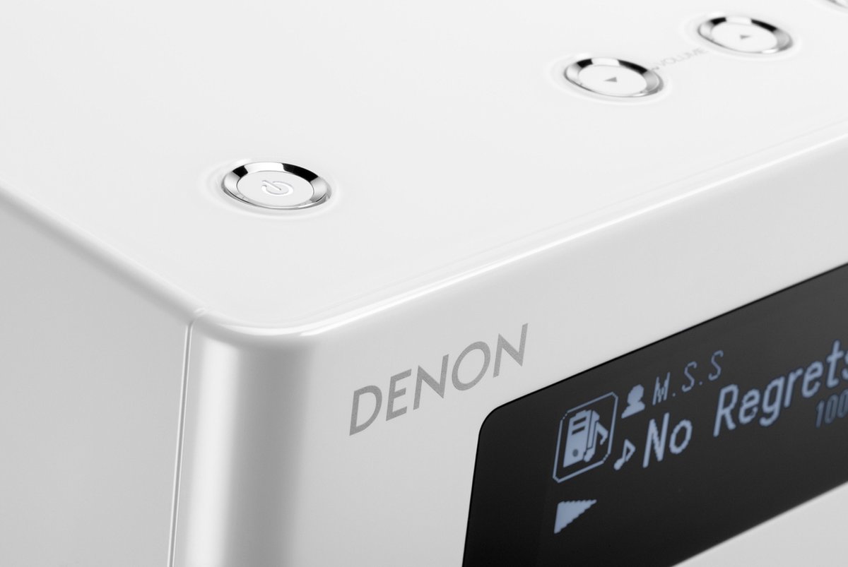 DENON DRA.N5.WH Bundelpromotie - CEOL Piccolo - Netwerk muzieksysteem zonder luidsprekers + ArtSound AS350 - 2-weg opbouw design Luidsprekers 2st - Wit