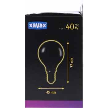 XAVAX 00112835 Led-gloeidraad, E14, 470lm vervangt 40W, druppellamp, warm wit
