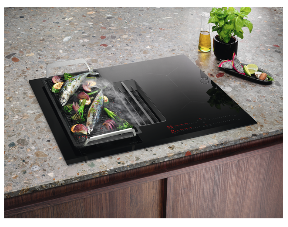ELECTROLUX KCC73443 600 kookplaat met afzuiging - 70cm ELECTROLUX KCC73443 600 kookplaat met afzuiging - 70cm