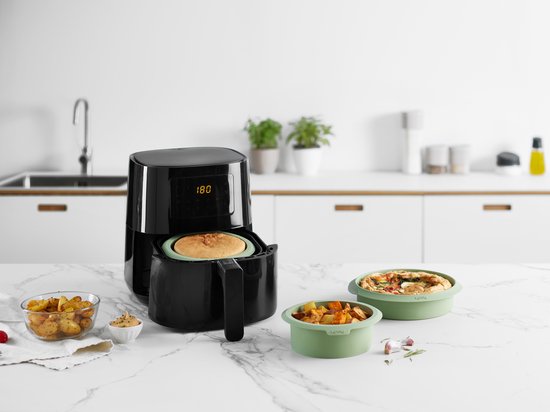 LEKUE 884122 Bakvorm Air Fryer ø 20 cm - Green LEKUE 884122 Bakvorm Air Fryer ø 20 cm - Green
