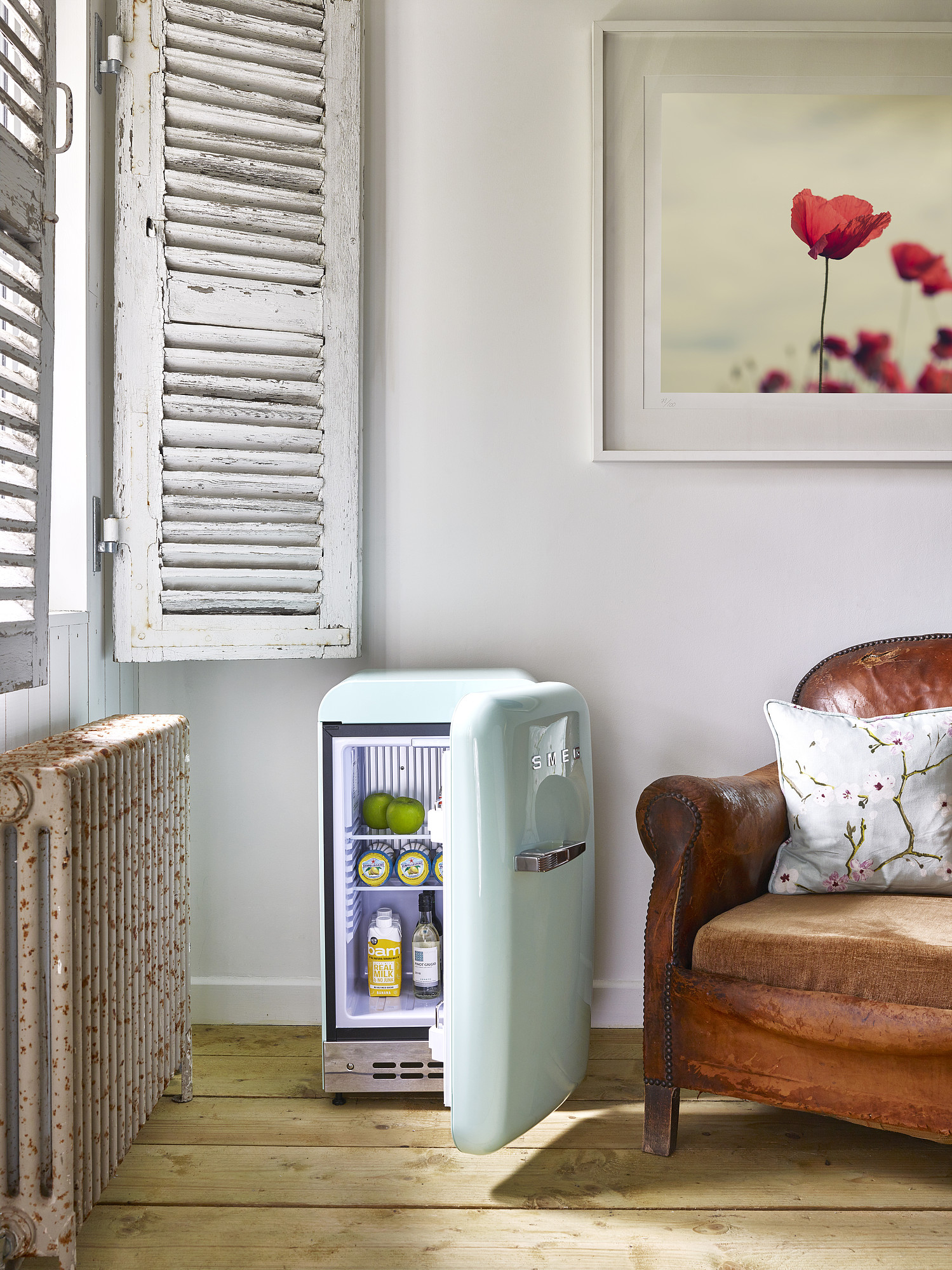 SMEG FAB5RPG5 vrijstaande koelkast zonder vriesvak - 73cm SMEG FAB5RPG5 vrijstaande koelkast zonder vriesvak - 73cm