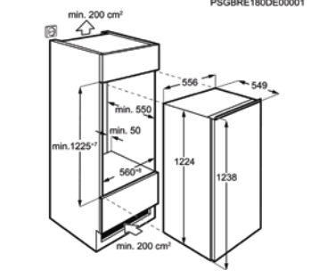AEG OSK5O121DF 5000 koelkast zonder vriesvak - 122cm AEG OSK5O121DF 5000 koelkast zonder vriesvak - 122cm