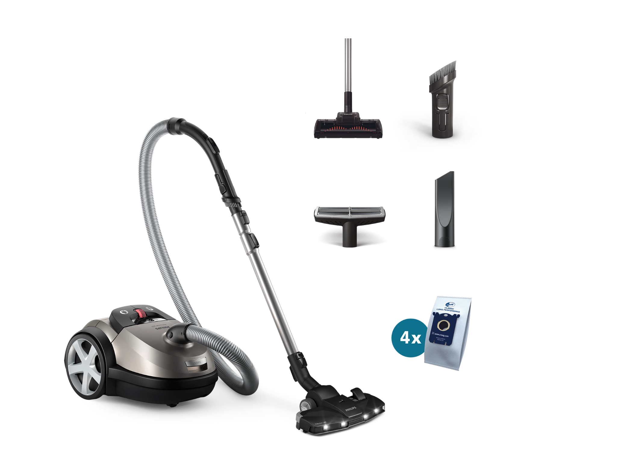 PHILIPS XD8152/12 stofzuiger met zak PHILIPS XD8152/12 stofzuiger met zak