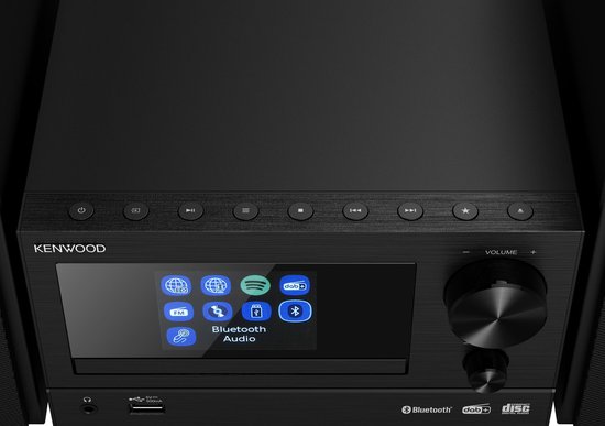 KENWOOD M-7000S-B Smart Wifi Micro Hifi-Systeem - Zwart KENWOOD M-7000S-B Smart Wifi Micro Hifi-Systeem - Zwart