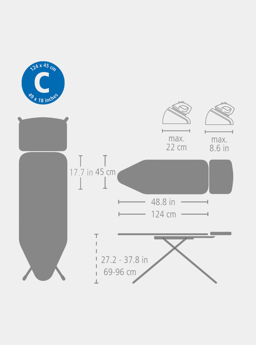 BRABANTIA 246081 strijkplank