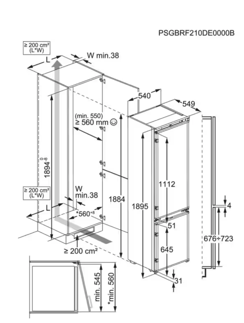 AEG NSC6M191ES 6000 koel-/vriescombinatie - 190cm AEG NSC6M191ES 6000 koel-/vriescombinatie - 190cm