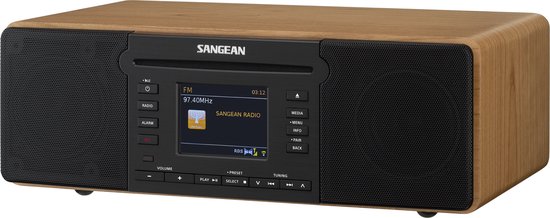 SANGEAN DDR66BTWALNUT DDR-66BT (REVERY R6), internet radio, Spotify, DAB+, BT, walnoot