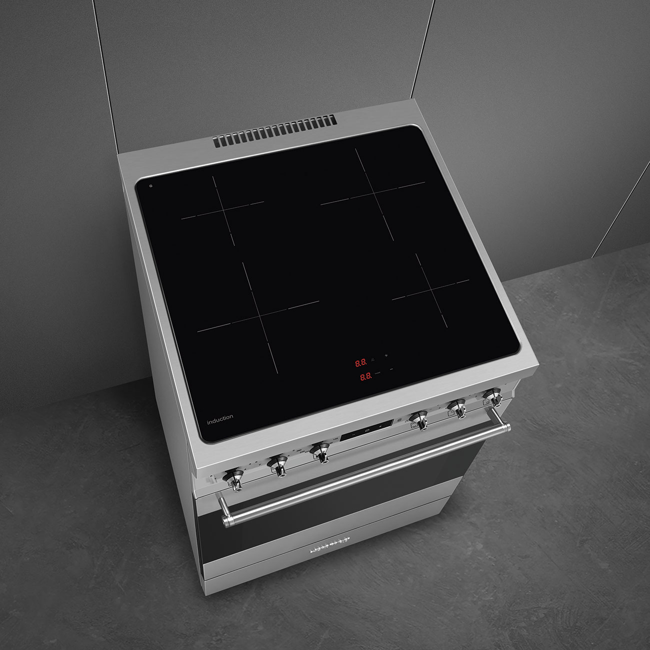 SMEG C6IMXM2 fornuis met inductie kookplaat - 60cm