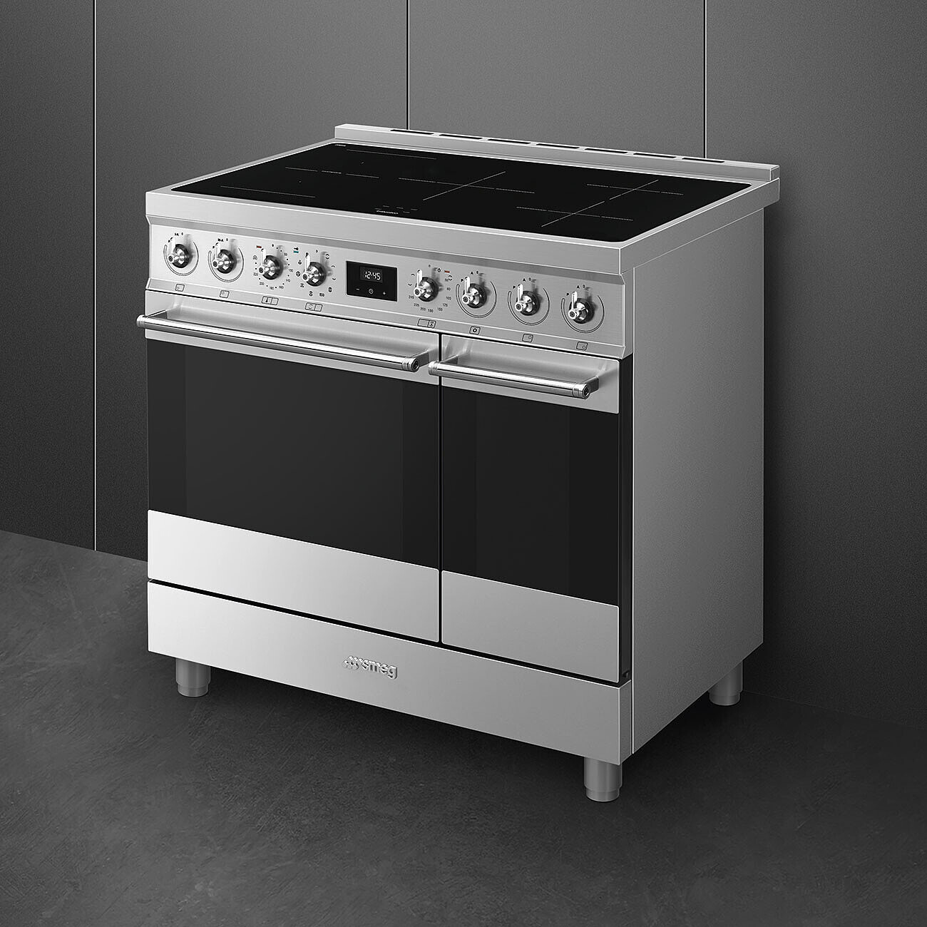 SMEG C92IPX2 fornuis met inductie kookplaat - 90cm