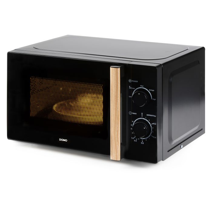 DOMO  DO2820 Microgolfoven solo met houtlook handvat - 20 L - 700 W DOMO  DO2820 Microgolfoven solo met houtlook handvat - 20 L - 700 W