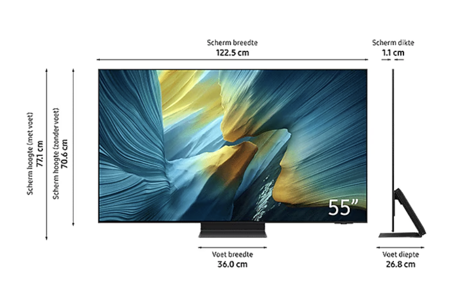 SAMSUNG QE55S95FATXXN televisie 4K UHD - 55'' SAMSUNG QE55S95FATXXN televisie 4K UHD - 55''