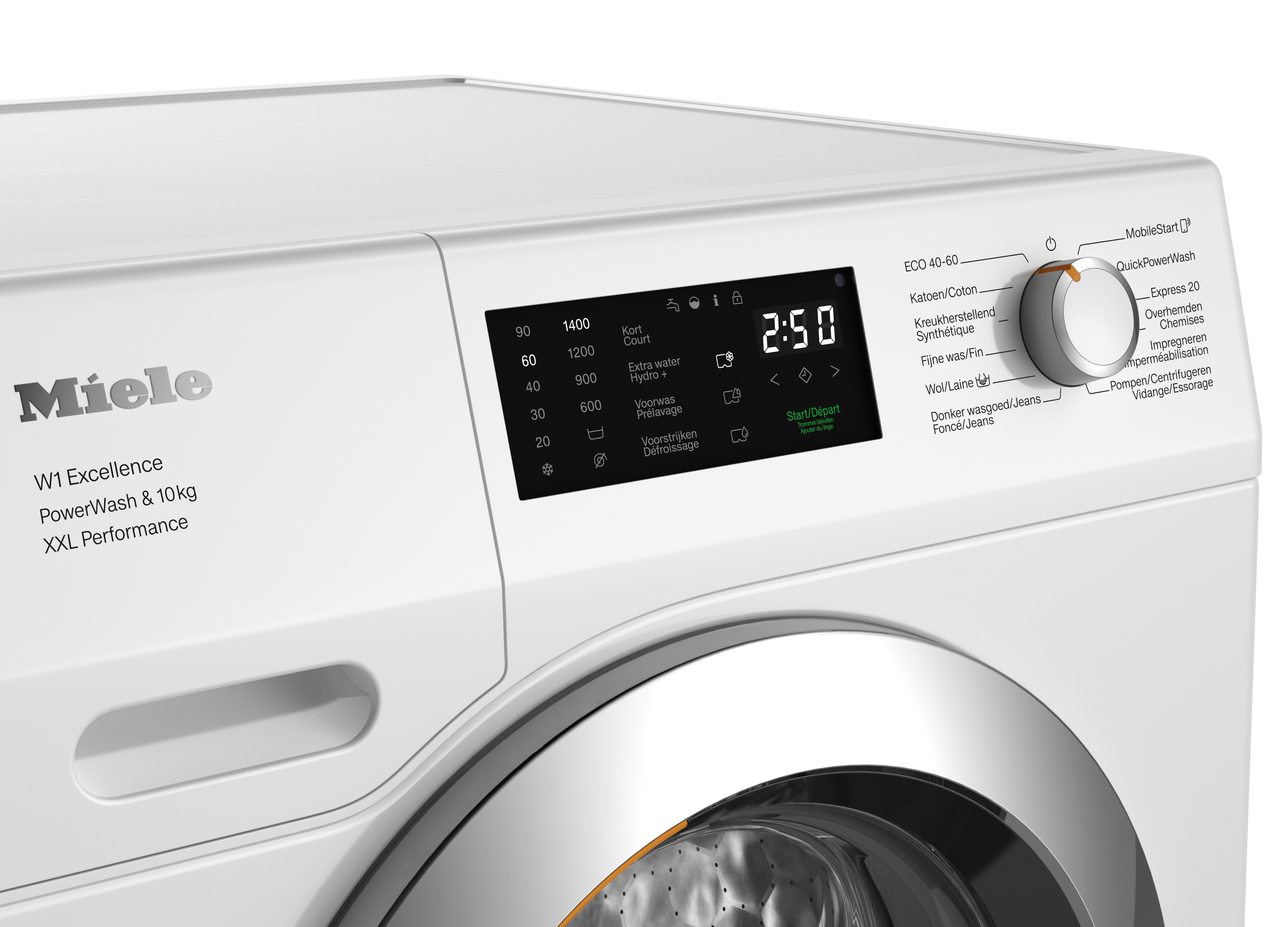 MIELE WEK375WPS CHROME EDITION wasmachine 