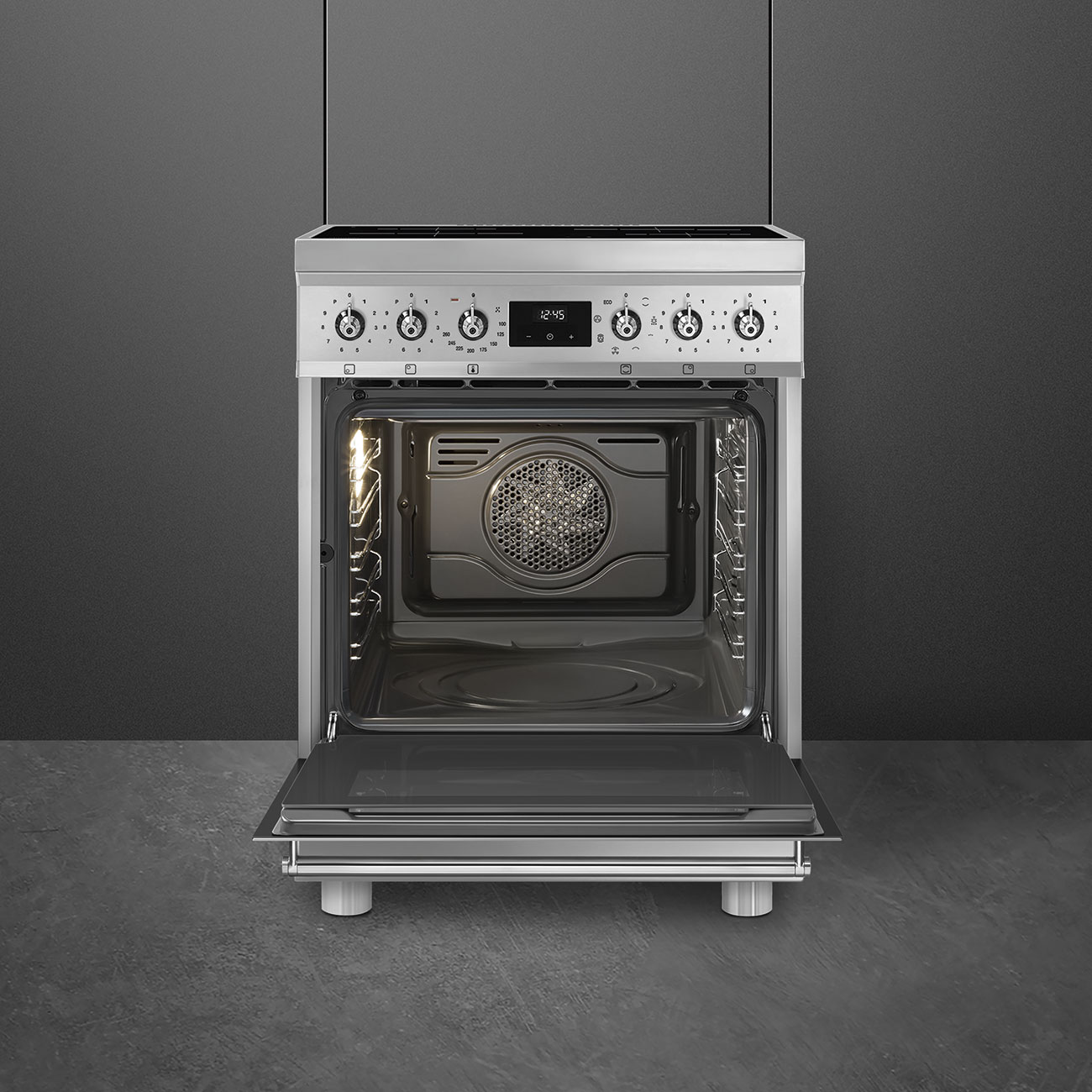 SMEG C6IMXM2 fornuis met inductie kookplaat - 60cm