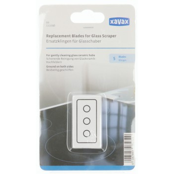 XAVAX 00111096 Vervangende messen voor glasschraper voor keramische kookplaten XAVAX 00111096 Vervangende messen voor glasschraper voor keramische kookplaten