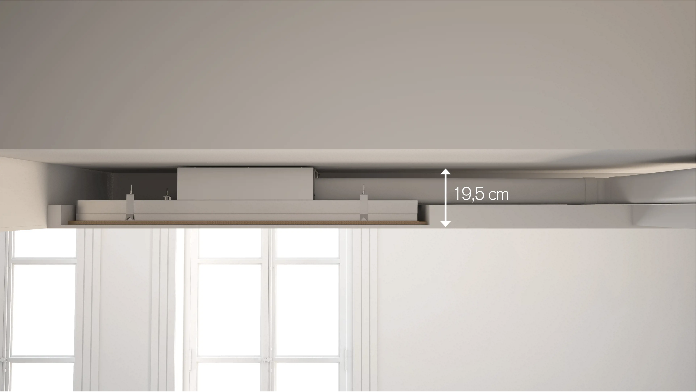 NOVY 6810 Pureline Compact plafonddampkap - 90cm NOVY 6810 Pureline Compact plafonddampkap - 90cm