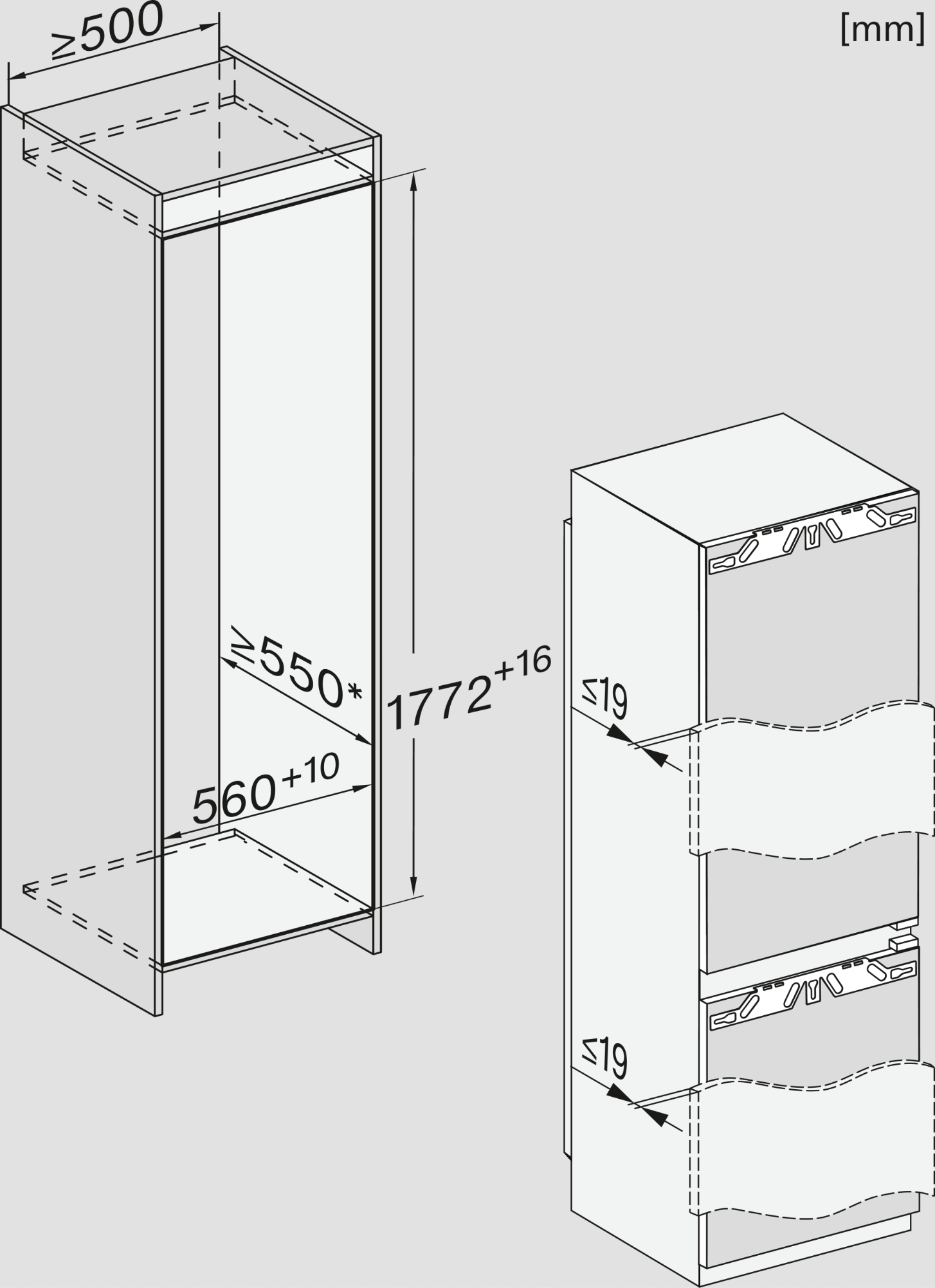 MIELE KFN7734C koel-/vriescombinatie - 178cm MIELE KFN7734C koel-/vriescombinatie - 178cm