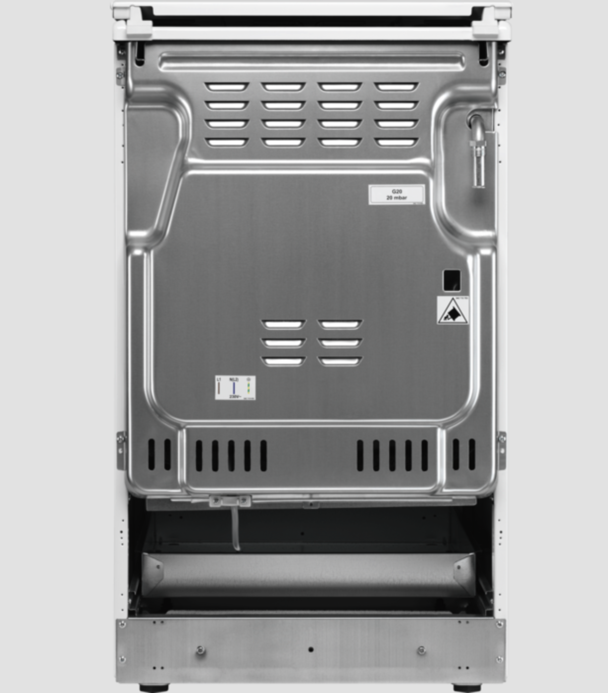 ELECTROLUX LKG500013W fornuis met gaskookplaat ELECTROLUX LKG500013W fornuis met gaskookplaat