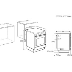 AEG CIB6646ABM fornuis met inductie kookplaat - 60cm