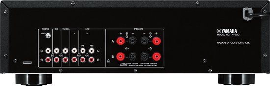 YAMAHA AS-201BL Stereo versterker - Analoge aansluitingen - Hoogwaardige geluidskwaliteit - Zwart YAMAHA AS-201BL Stereo versterker - Analoge aansluitingen - Hoogwaardige geluidskwaliteit - Zwart