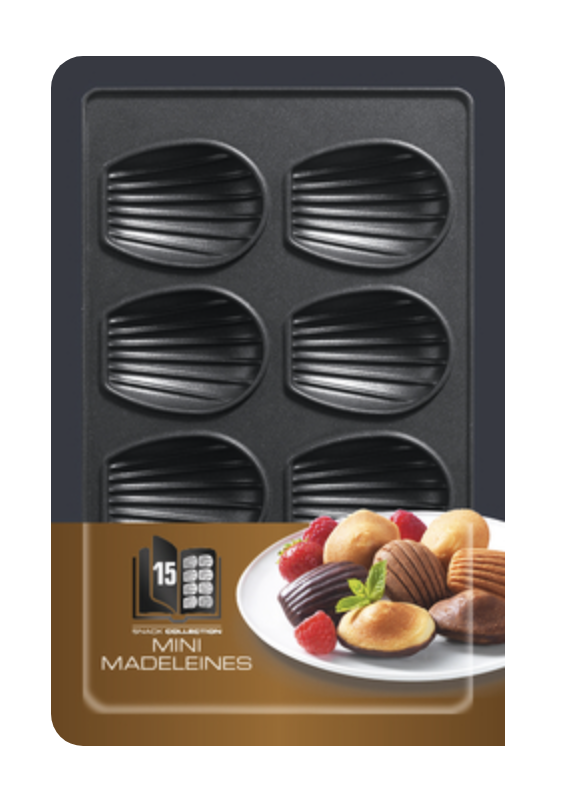 TEFAL XA801512 mini-cakevormpjesplaten TEFAL XA801512 mini-cakevormpjesplaten