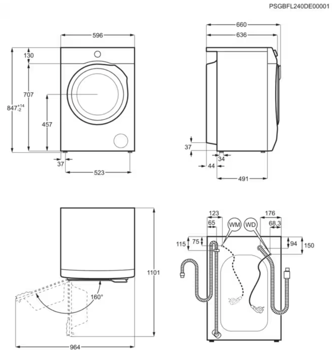AEG LR76XU964 7000 wasmachine