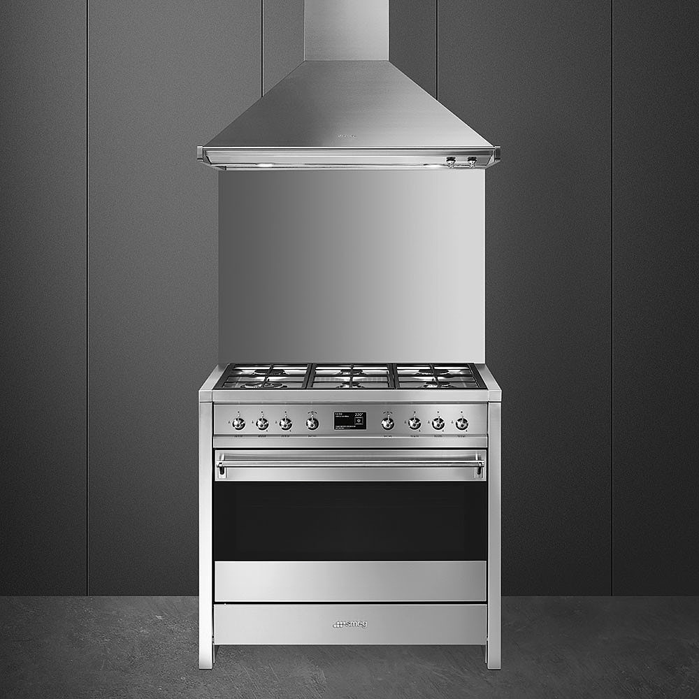 SMEG A1-9 fornuis met gaskookplaat - 90cm
