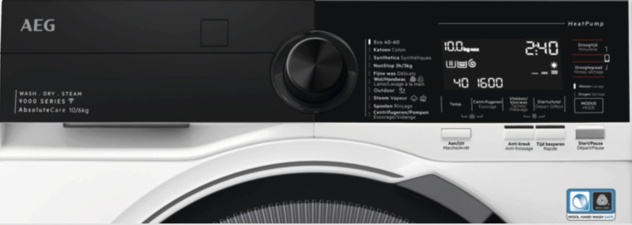 AEG LWR97C068 9000  was- droogcombinatie