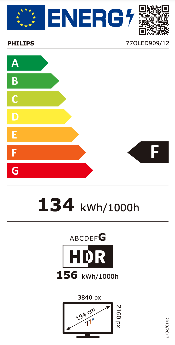 PHILIPS 77OLED909/12 televisie 4K UHD - 77"