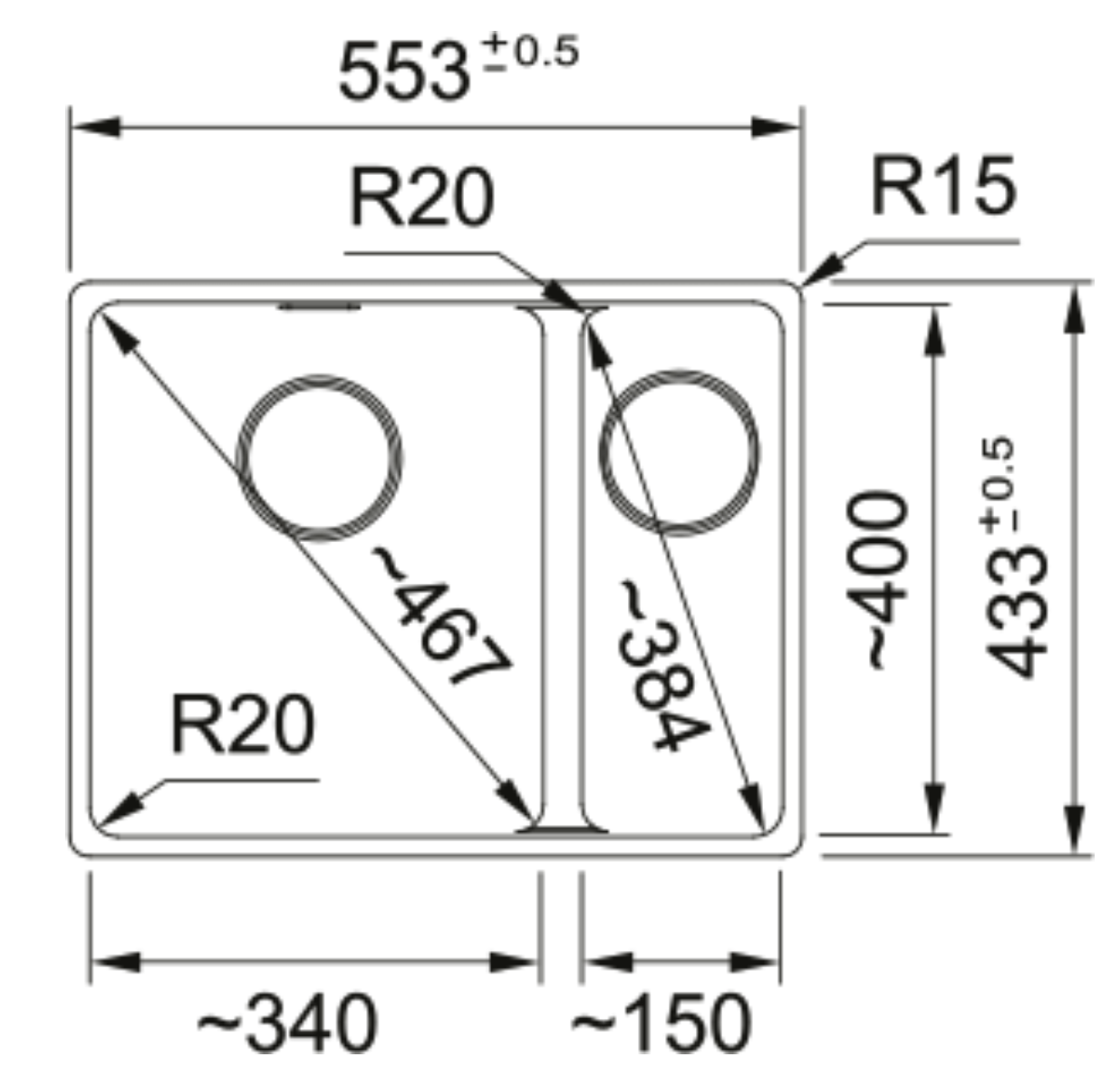 FRANKE MRG160LGL1 MARIS spoelbak FRANKE MRG160LGL1 MARIS spoelbak