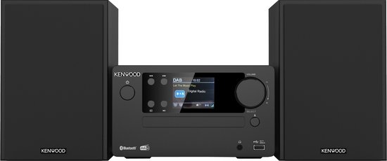 KENWOOD M-725DAB-B Micro HiFi Systeem - Zwart KENWOOD M-725DAB-B Micro HiFi Systeem - Zwart