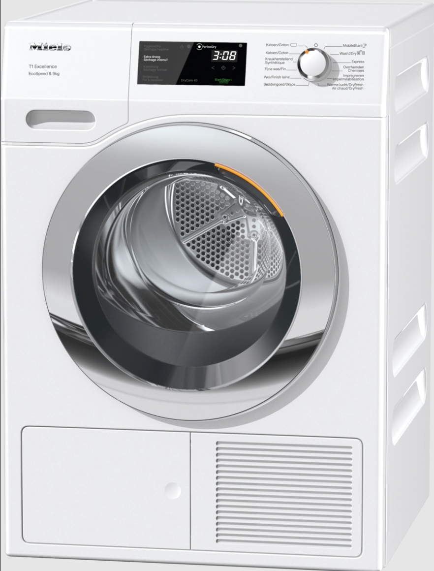 MIELE TEH795WP CHROME EDITION droogkast - warmtepomp MIELE TEH795WP CHROME EDITION droogkast - warmtepomp