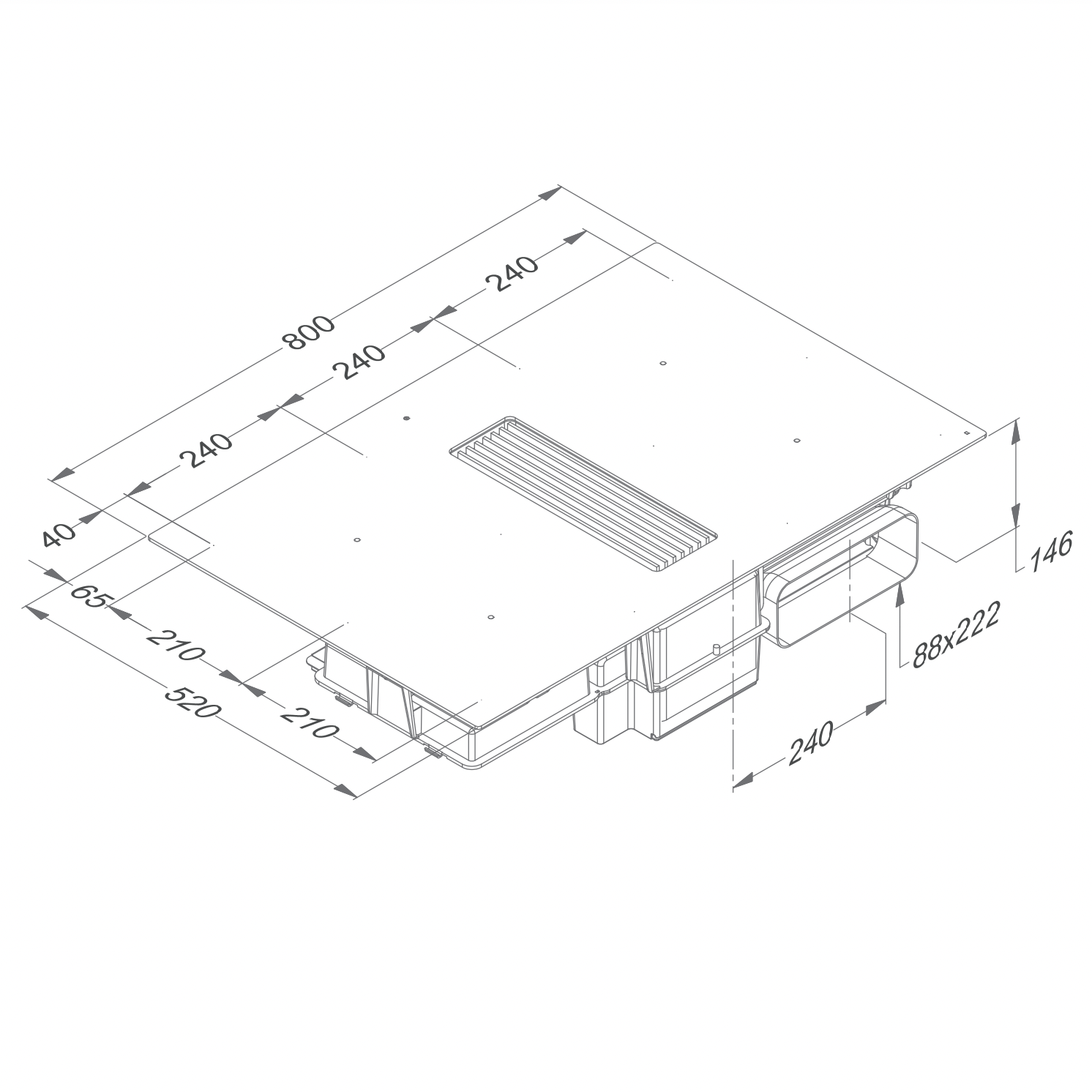 NOVY 1861 EASY kookplaat met afzuiging - 80cm NOVY 1861 EASY kookplaat met afzuiging - 80cm