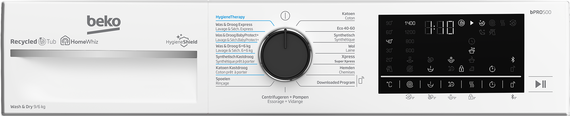 BEKO B5DT59442W was- droogcombinatie BEKO B5DT59442W was- droogcombinatie