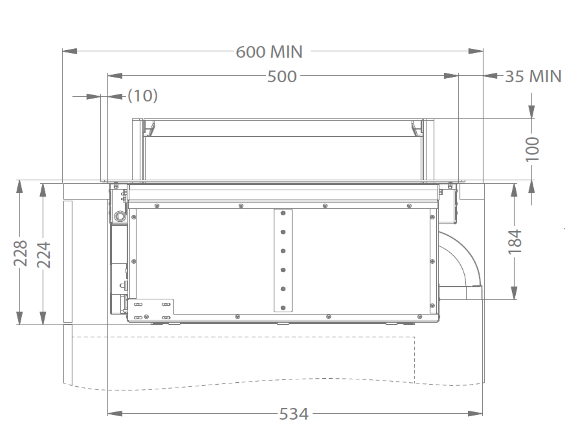 NOVY 40000 kookplaat met afzuiging - 49cm NOVY 40000 kookplaat met afzuiging - 49cm