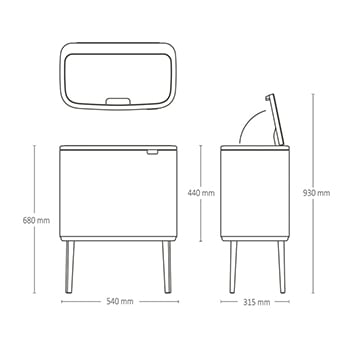 BRABANTIA 316203 afvalemmer