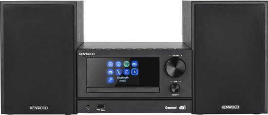 KENWOOD M-7000S-B Smart Wifi Micro Hifi-Systeem - Zwart KENWOOD M-7000S-B Smart Wifi Micro Hifi-Systeem - Zwart