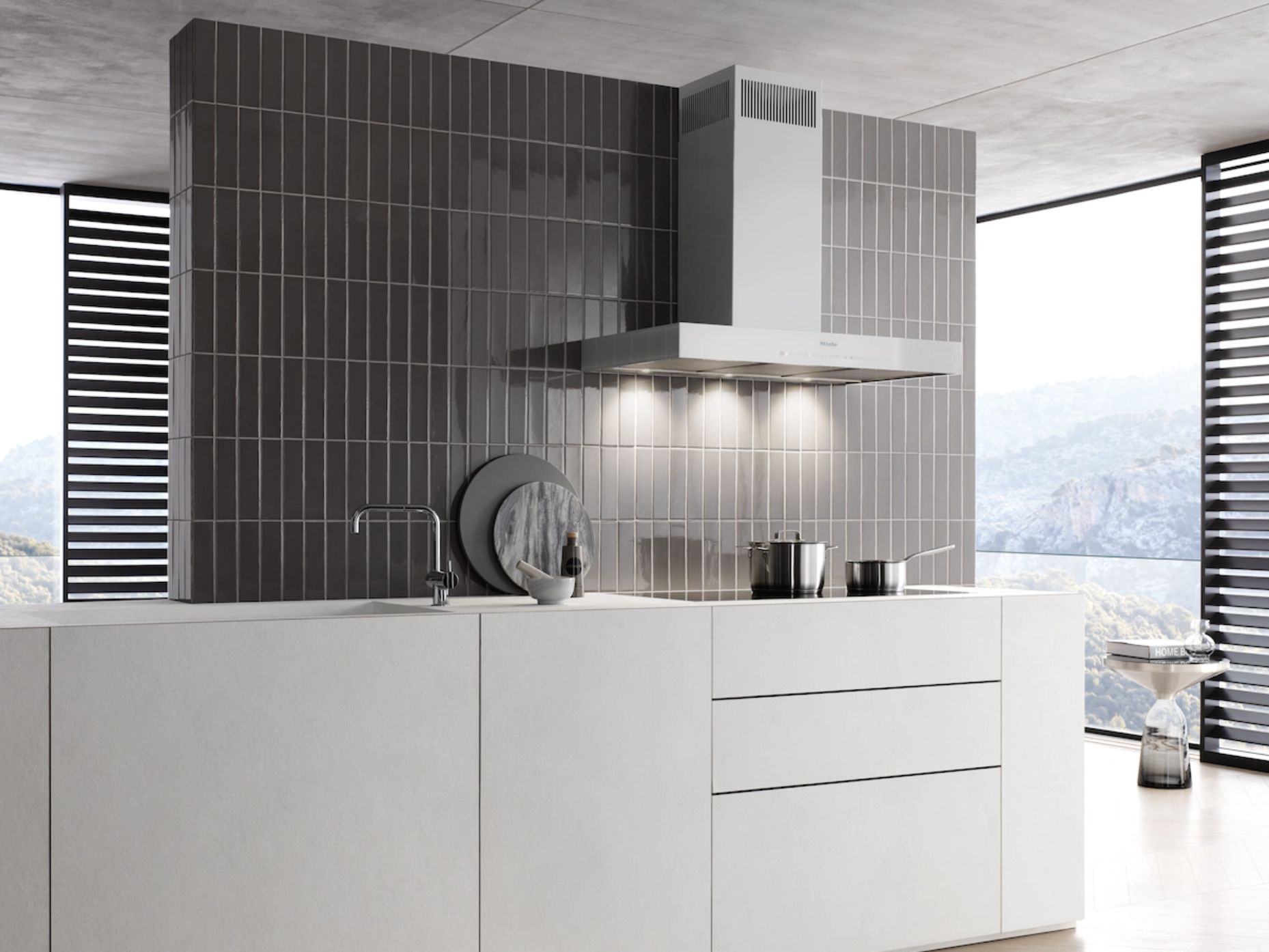 MIELE DA6698WBW wandschouwdampkap - 90cm
