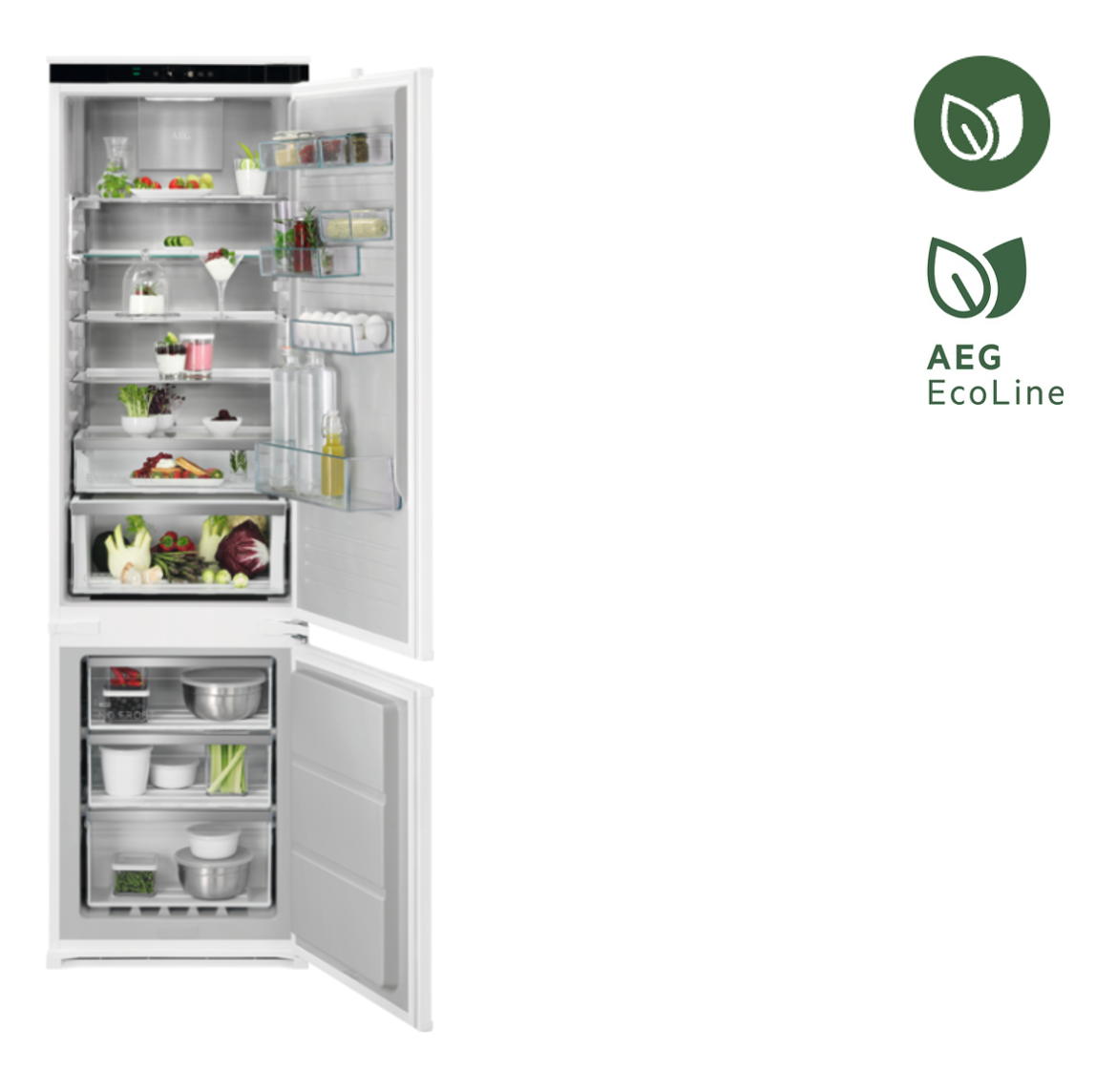 AEG NSC8M191DS 8000 koel-/vriescombinatie - 190cm AEG NSC8M191DS 8000 koel-/vriescombinatie - 190cm